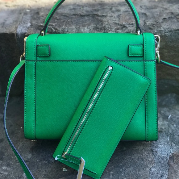 Michael Kors studded dillon satchel bag+wallet set - Picture 4 of 8